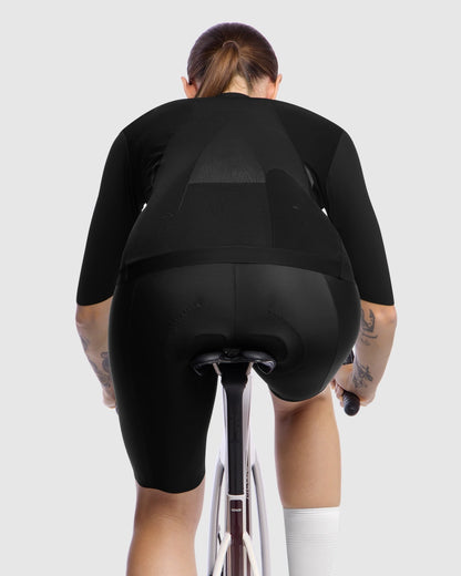 Maillot ASSOS UMA GTV SHELL S11 Mangas Curtas Mulher Preto