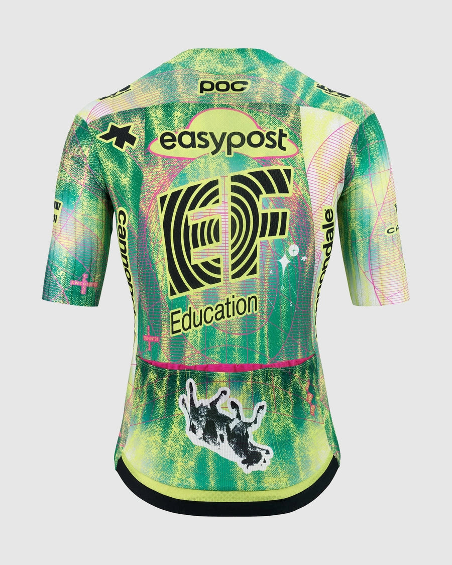 Maillot ASSOS RS EDUCATION FIRST GIRO Mangas Curtas Preto/Amarelo