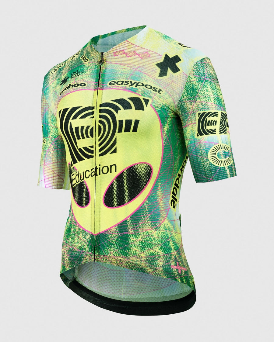 Maillot ASSOS RS EDUCATION FIRST GIRO Mangas Curtas Preto/Amarelo