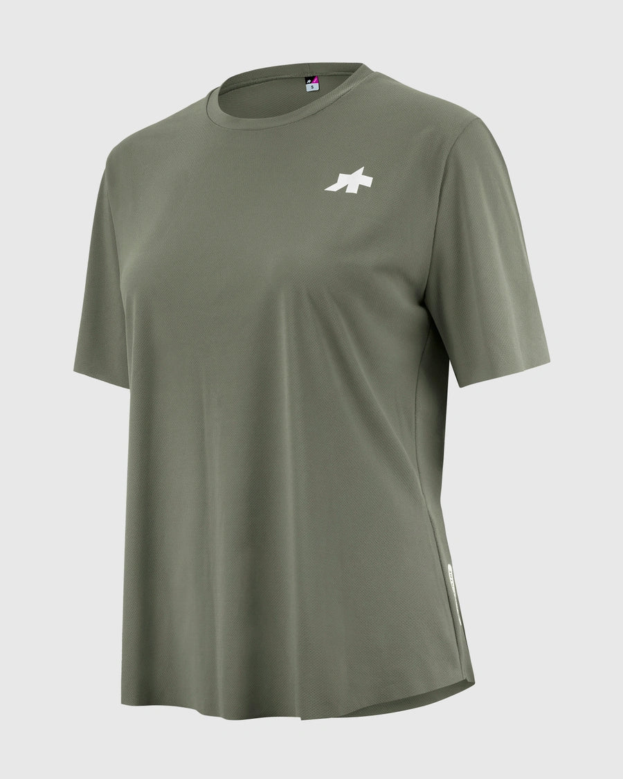 Camisola de manga curta TACTICA POST RIDE T5 para mulher Verde