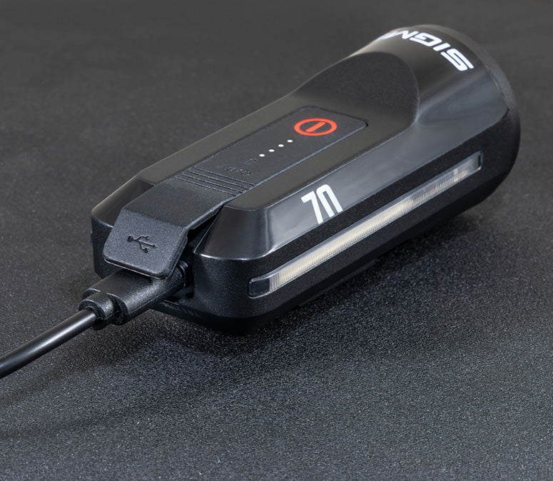 SIGMA AURA 70 — carregamento USB-C