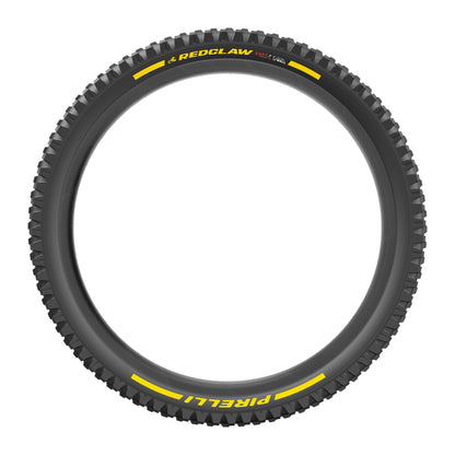 Pneu PIRELLI SCORPION RED CLAW 29x2.40 Soft DualWall Tubeless Ready de talão flexível Preto/Amarelo Edição de Equipa