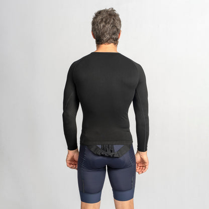 Camisola interior de manga comprida GRIPGRAB PACR SPRING AUTUMN SEAMLESS preta