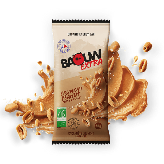 BAOUW ORGANIC EXTRA Crocante Barra energética de amendoim (50g)