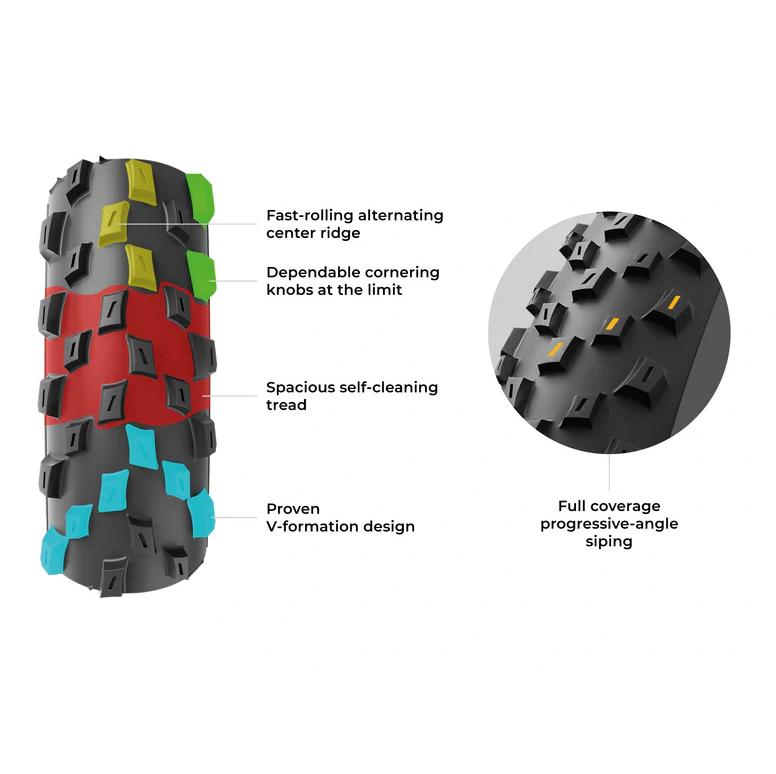 Pneu VITTORIA Barzo 27.5x2.4 XC Trail Graphene 2.0 Tubeless Ready Soft Black