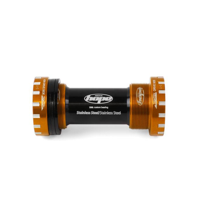 Pedaleira HOPE 68/73 mm eixo 24 mm Laranja