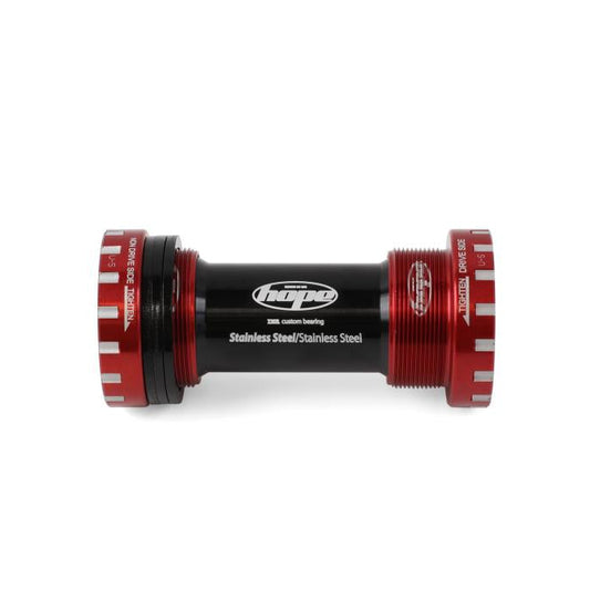 Pedaleira HOPE 68/73 mm eixo 24 mm Vermelho