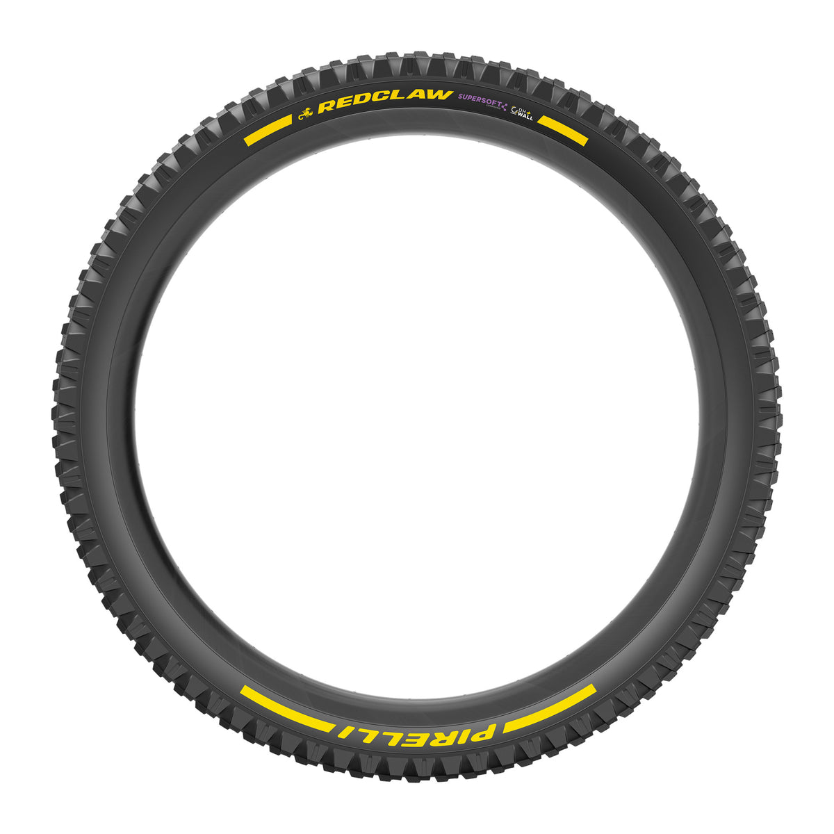 Pneu PIRELLI SCORPION RED CLAW 29x2.40 Supersoft DH+Wall Tubeless Ready de talão dobrável preto/amarelo Team Edition
