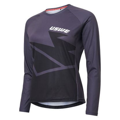 Jersey USWE BERG MTB Mangas Compridas Mulher Preto