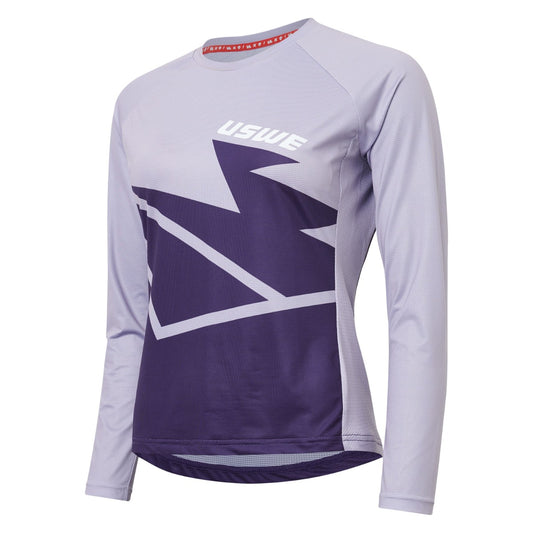 Camisola de manga comprida USWE BERG MTB Lavender para mulher