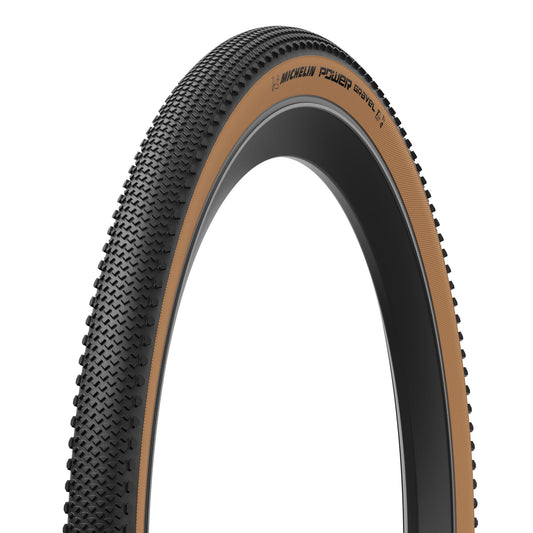 Pneu MICHELIN POWER GRAVEL Competition Line 700x47c Tubeless Ready Castanho