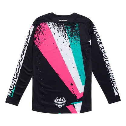 Camisola TROY LEE DESIGNS SPRINT FULL PULL Mangas Compridas Preto