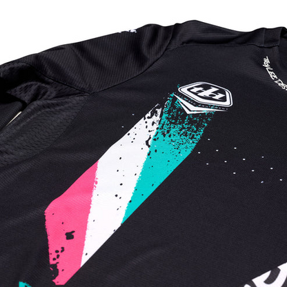 Camisola TROY LEE DESIGNS SPRINT FULL PULL Mangas Compridas Preto