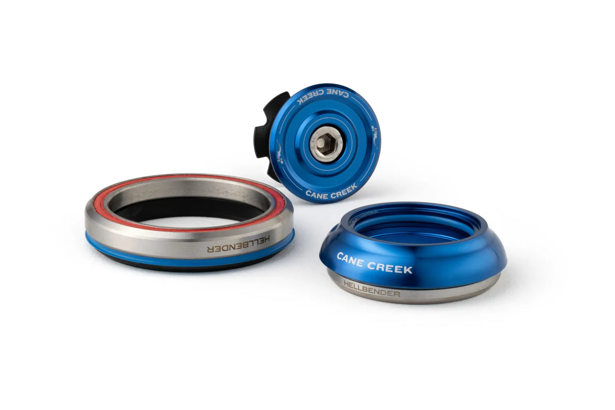 Caixa de direção integrada cónica CANE CREEK Hellbender 70 1"1/8-1.5" IS42/IS52 azul para Specialized Stumpjumper Evo e Levo