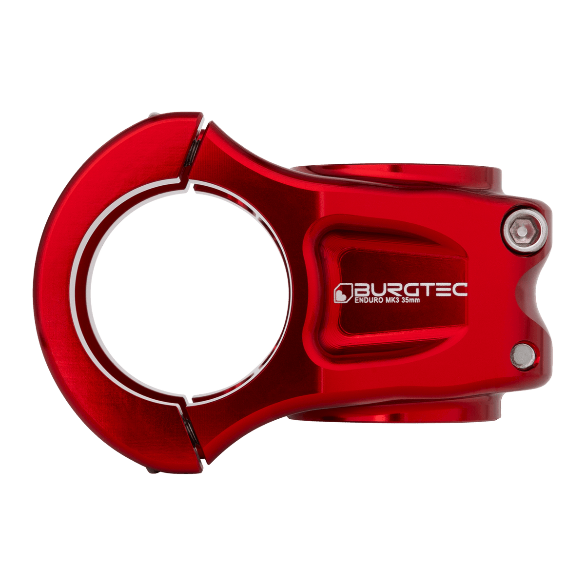 Avanço BURGTEC ENDURO MK3 vermelho — vista de perfil