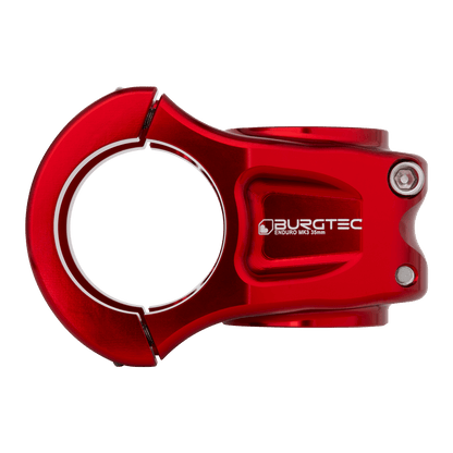 Avanço BURGTEC ENDURO MK3 vermelho — vista de perfil