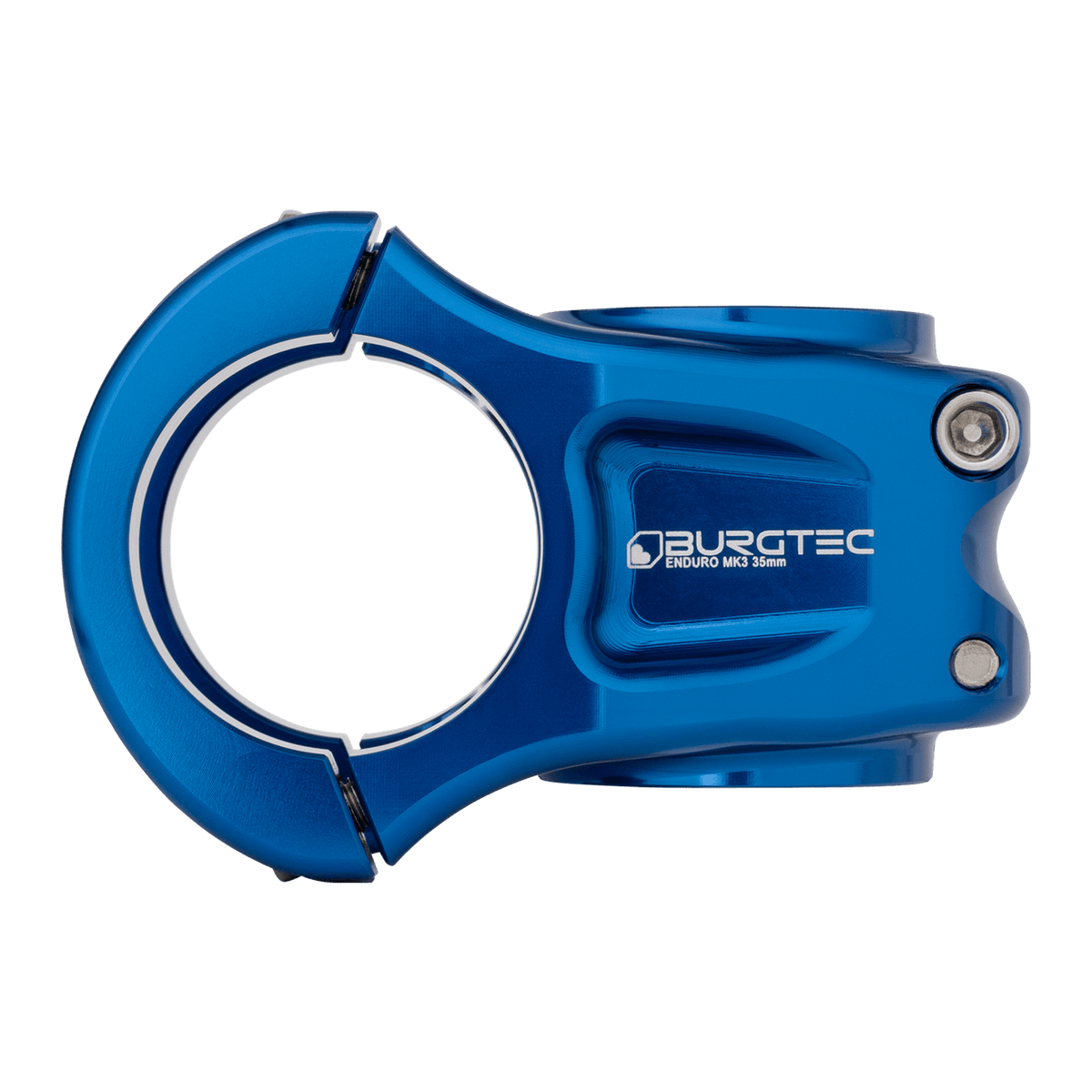 Avanço BURGTEC ENDURO MK3 azul — vista de perfil