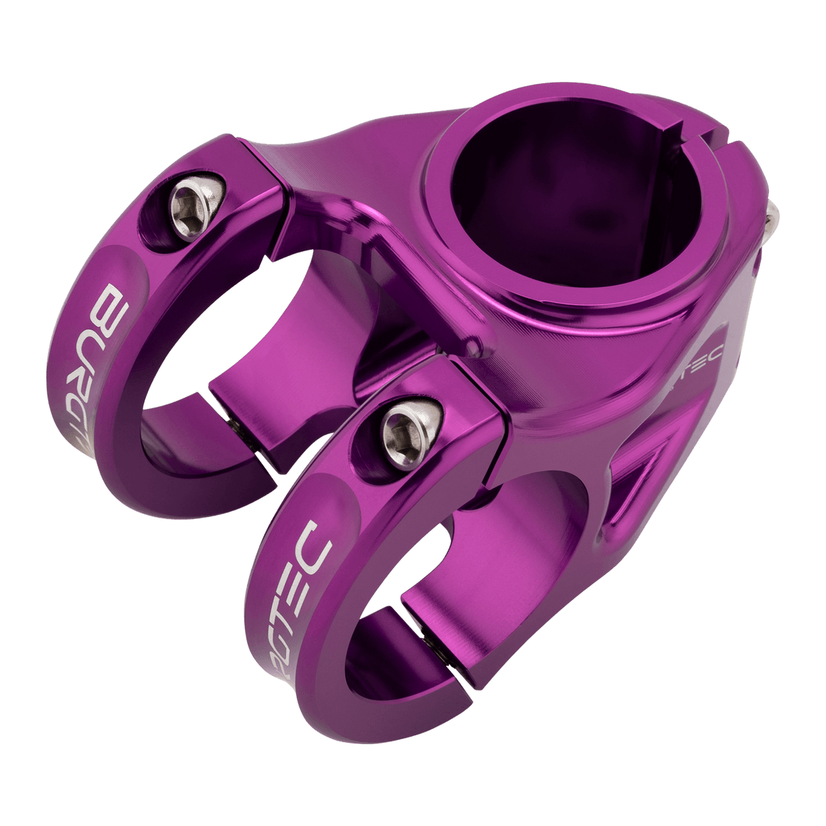 Avanço BURGTEC ENDURO MK3 violeta — vista superior a três quartos