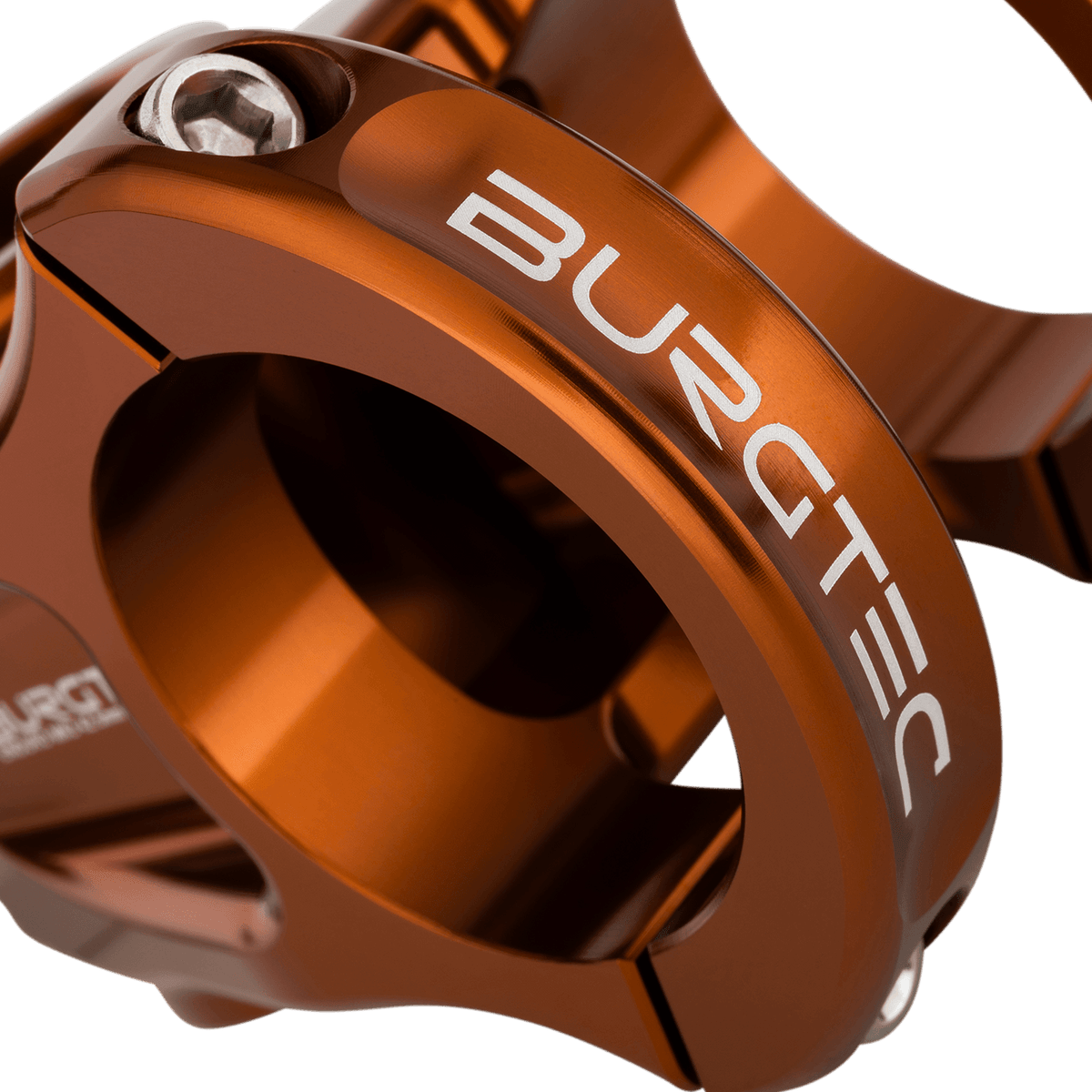 Avanço BURGTEC ENDURO MK3 bronze — detalhe do aperto do guiador
