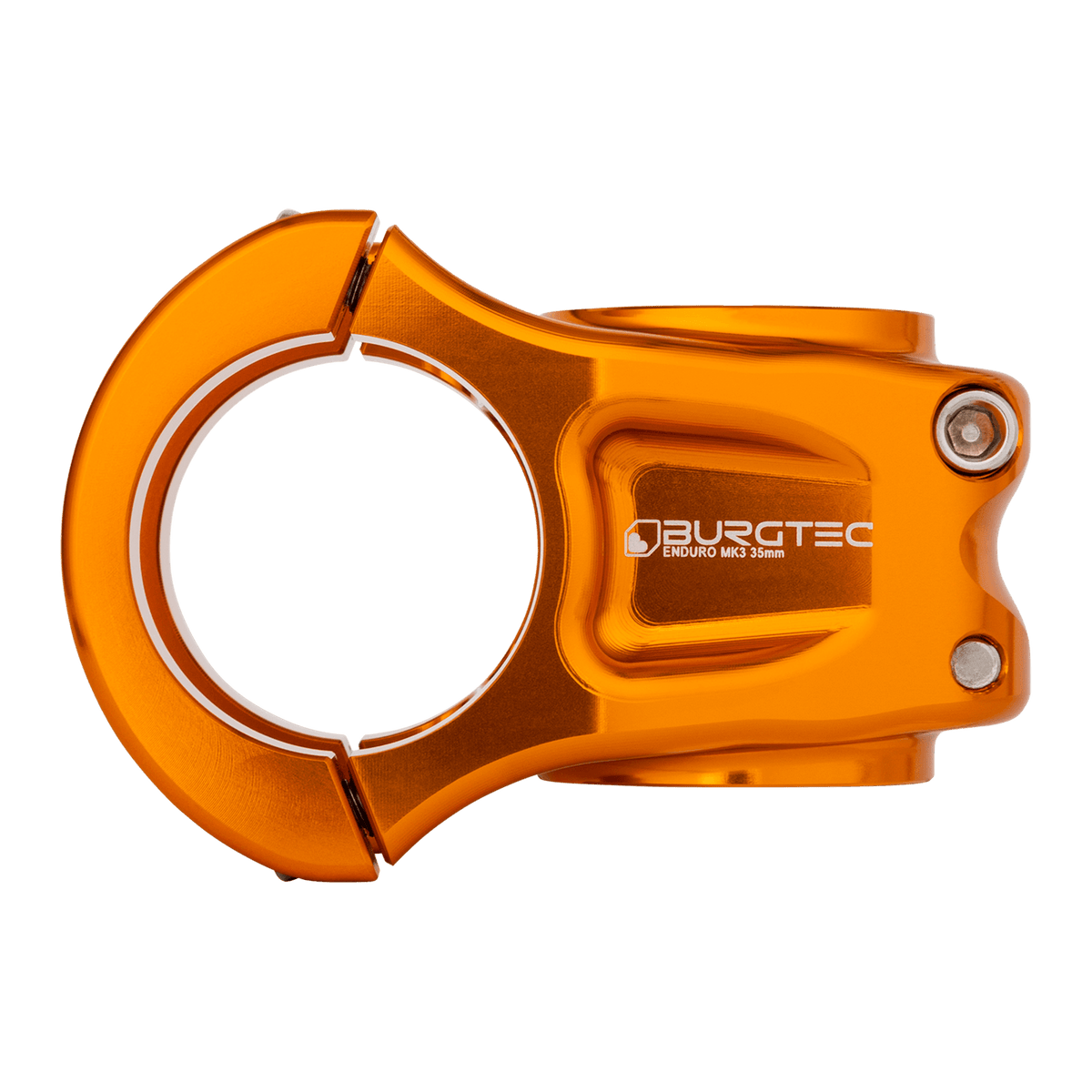 Avanço BURGTEC ENDURO MK3 laranja — vista de perfil