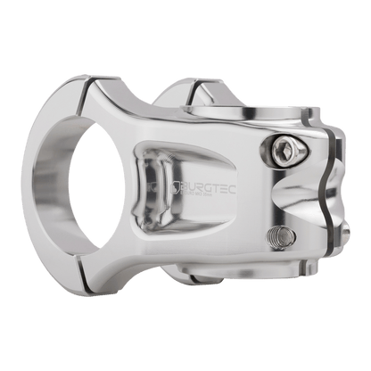 Avanço BURGTEC ENDURO MK3 prateado — vista traseira a três quartos
