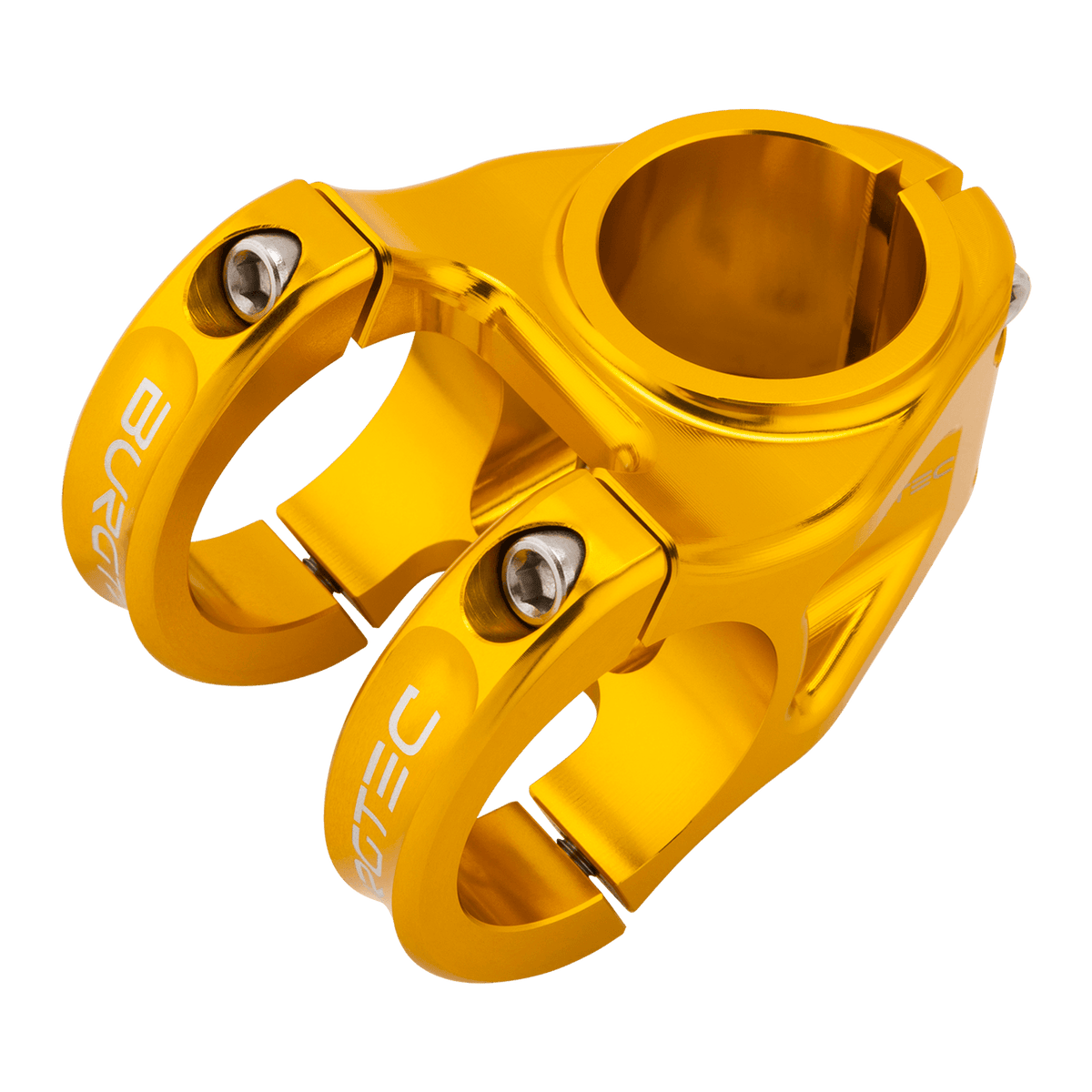 Avanço BURGTEC ENDURO MK3 dourado — vista superior a três quartos