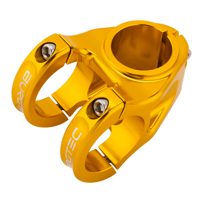 Avanço BURGTEC ENDURO MK3 dourado — vista superior a três quartos