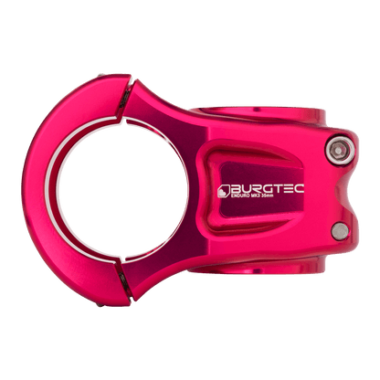Avanço BURGTEC ENDURO MK3 rosa — vista de perfil