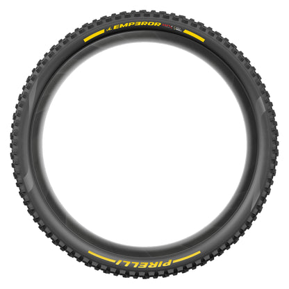 Pneu PIRELLI SCORPION EMPEROR 29x2.40 Soft ProWall Tubeless Ready de talão flexível preto/amarelo Team Edition