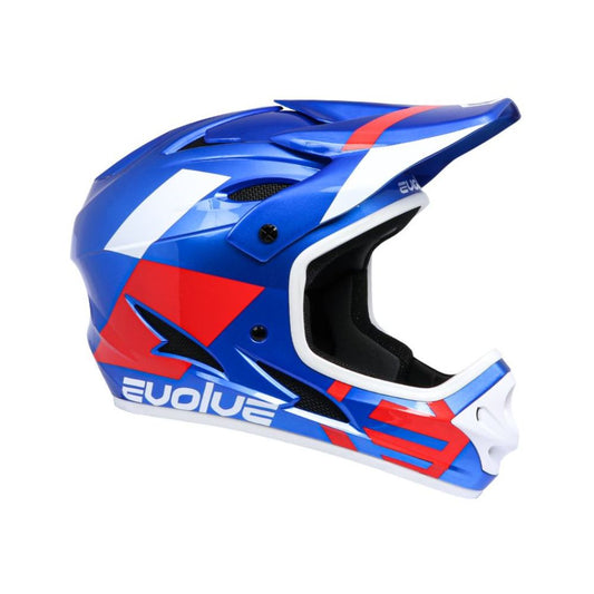 Capacete Evolve Storm azul e vermelho