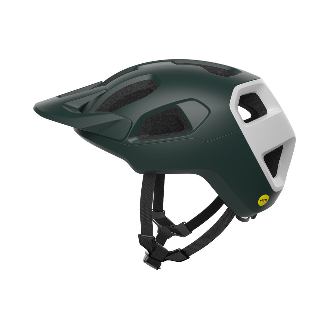Capacete de BTT POC CULARIS verde/branco mate — vista do produto
