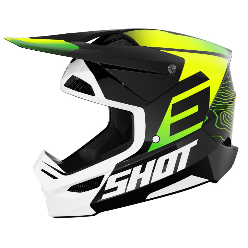 Capacete BMX SHOT FURIOUS Apex Amarelo Fluorescente