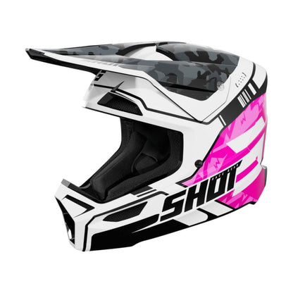 Capacete BMX SHOT FURIOUS Júnior Flash Rosa Brilhante
