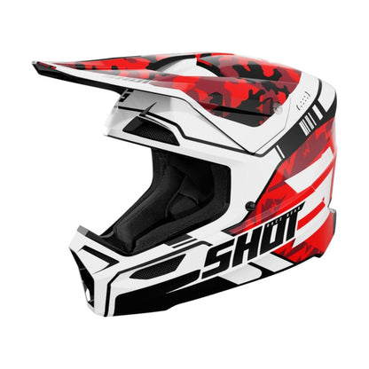 Capacete BMX SHOT FURIOUS Júnior Flash Vermelho Brilhante
