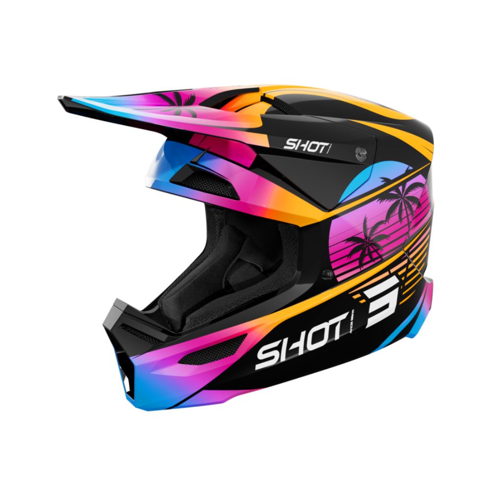 Casque BMX SHOT FURIOUS Miami Orange Glossy