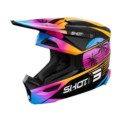 Capacete BMX SHOT FURIOUS Júnior Miami Laranja Brilhante