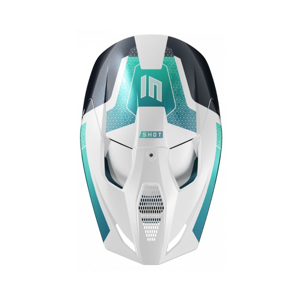 Casque BMX SHOT RACE Phaser Blue Turquoise Pearly
