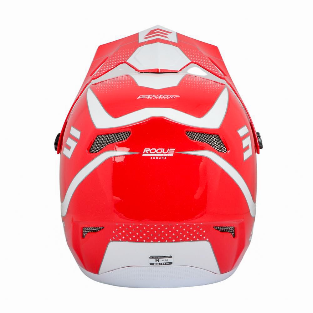 Capacete BMX SHOT ROGUE Armada Vermelho Perolado
