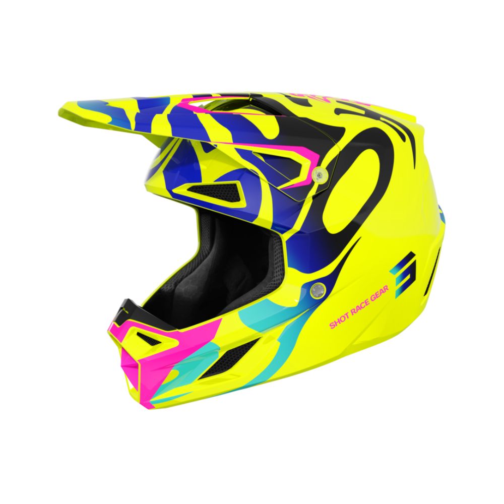 Casque BMX SHOT SPEED Junior Ghost Neon Yellow Glossy