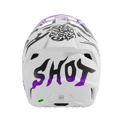 Capacete BMX SHOT SPEED Júnior Fantasma Roxo Brilhante