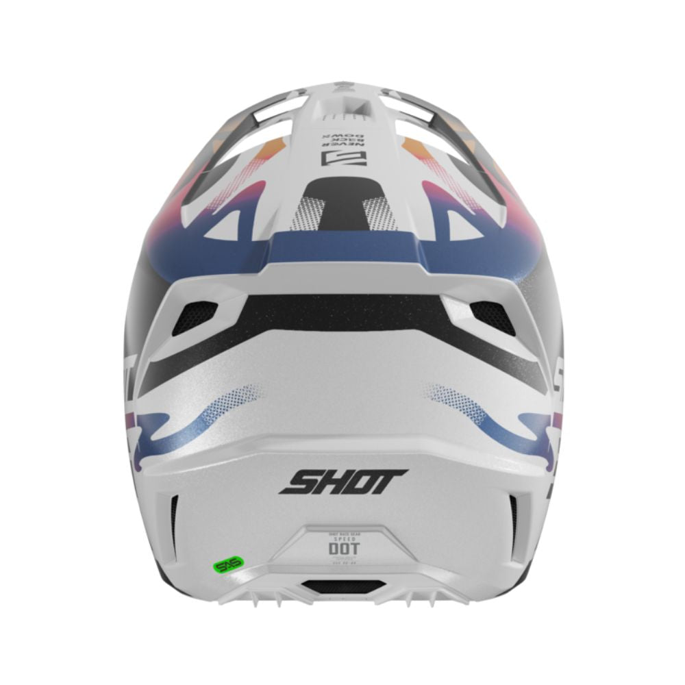 Casque BMX SHOT SPEED Wave Black White Pearly