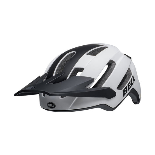 Capacete de BTT BELL 4FORTY AIR MIPS branco/preto mate — vista do lado esquerdo