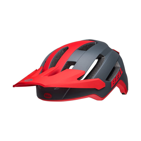 Capacete de BTT BELL 4FORTY AIR MIPS cinzento/vermelho — vista do lado esquerdo