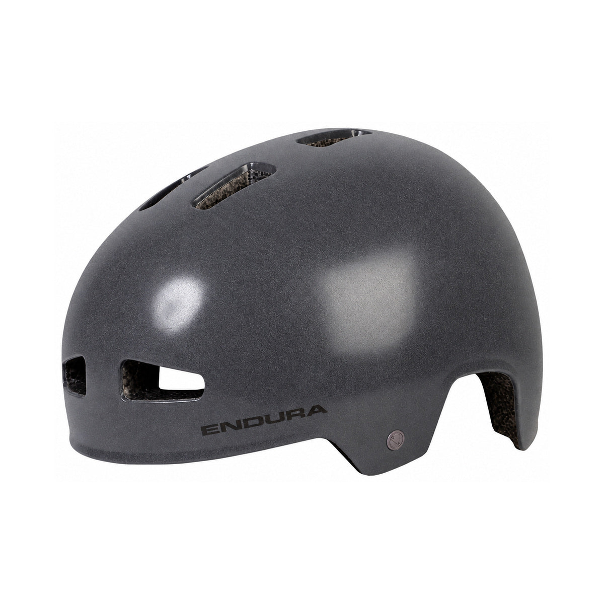 Capacete de BMX tipo bol ENDURA PISSPOT cinzento — vista do produto