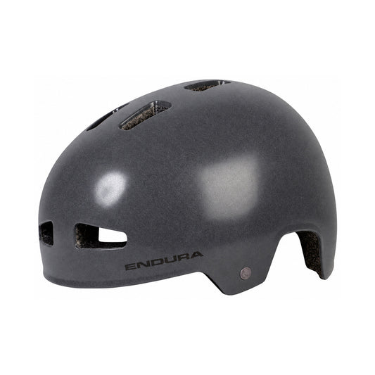 Capacete de BMX tipo bol ENDURA PISSPOT cinzento — vista do produto