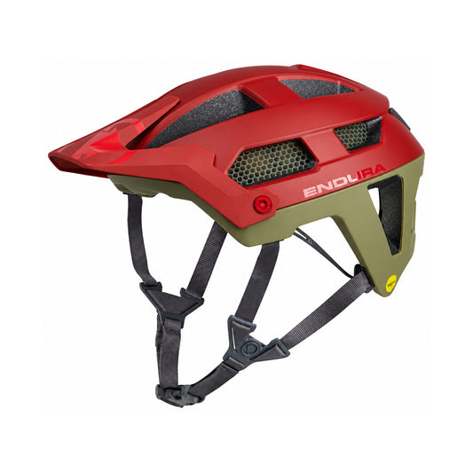 Capacete de BTT ENDURA SINGLETRACK MIPS vermelho/verde — vista do produto