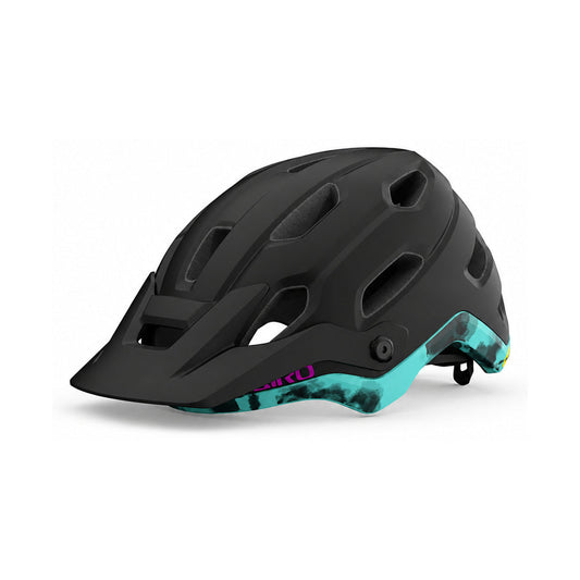 Capacete de BTT GIRO SOURCE MIPS para mulher, preto mate/azul — vista do produto
