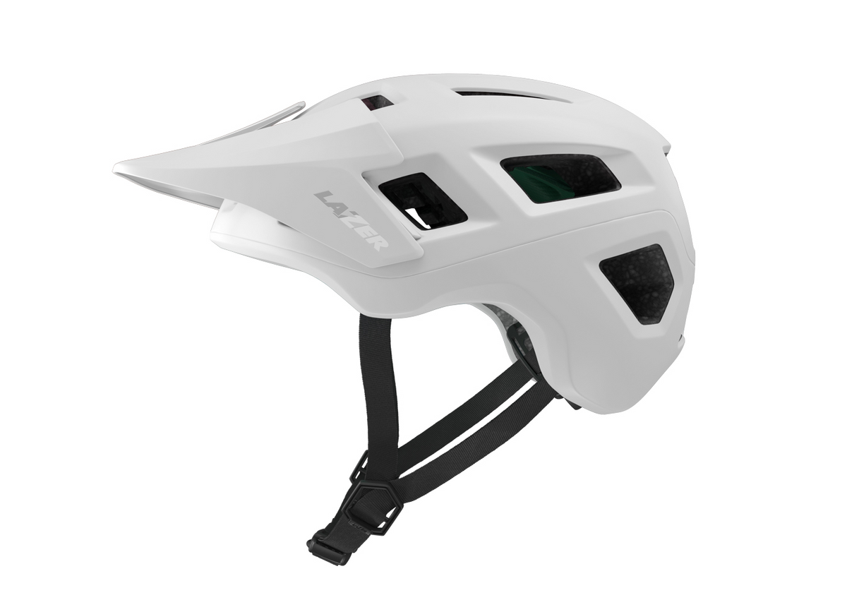 Capacete de BTT LAZER COYOTTE KINETICORE branco mate — vista principal
