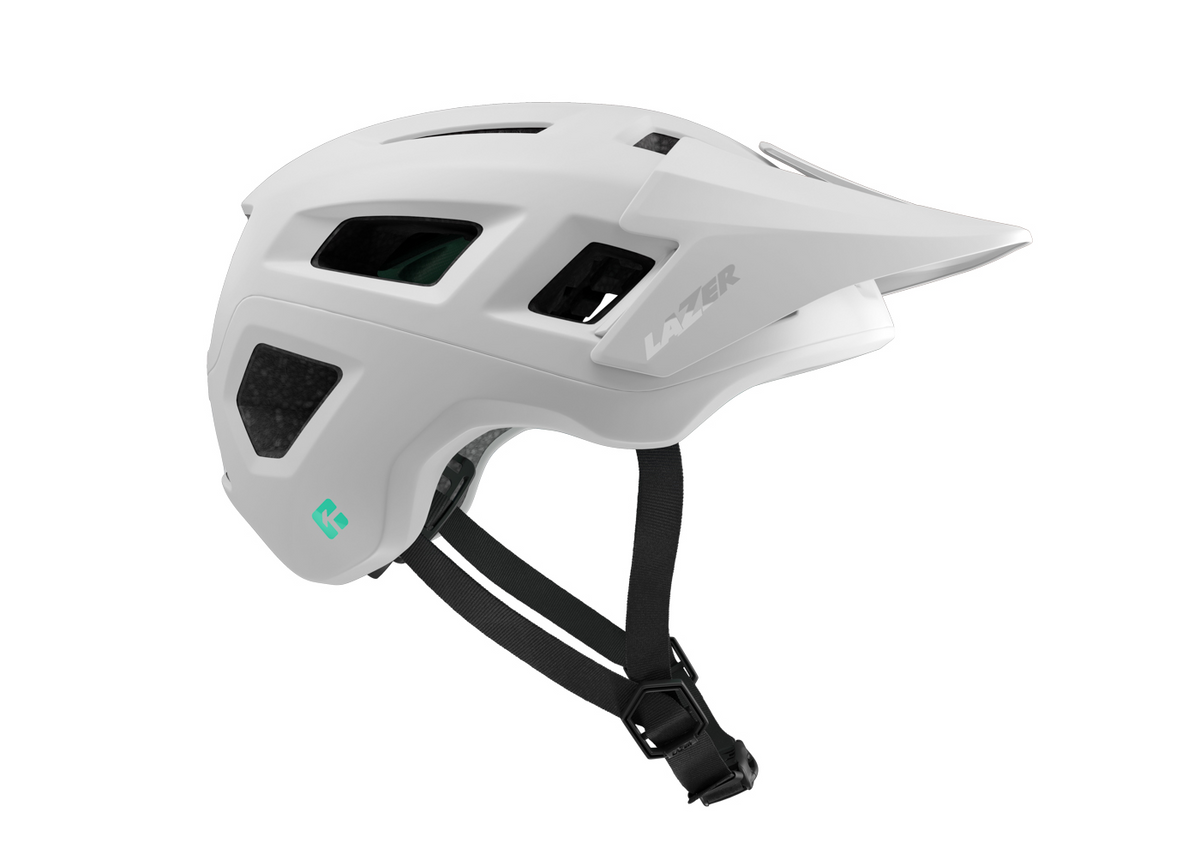 Capacete de BTT LAZER COYOTTE KINETICORE branco mate — vista adicional 3