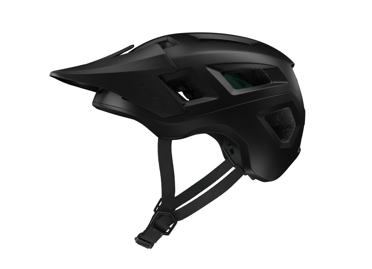 Capacete BTT LAZER COYOTTE KINETICORE preto mate — vista principal